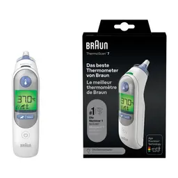 Braun ThermoScan 7 Ohrthermometer mit Age Precision, digitalem Farbcodedisplay, baby- und kleinkindfreundlich