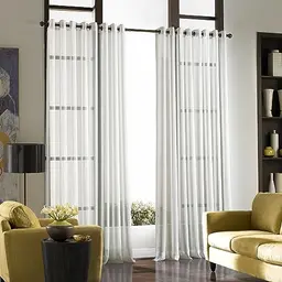 Curtainworks Soho Voile Grommet Panel 59x132" - Winter White