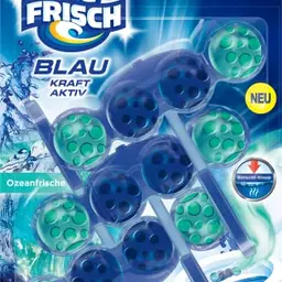 WC FRISCH Kraft Aktiv Blauspüler Ozeanfrische, 150 g - Duftsteine für extra Frische und sichtbare Reinigung
