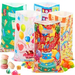 50 Stück Geschenktüten für Kindergeburtstag, Weihnachten und Hochzeiten