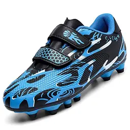Unitysow Fußballschuhe für Kinder, Outdoor Trainingsschuhe, Blau, Größe 31