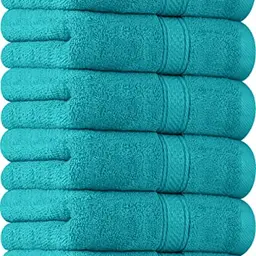 Utopia Handtücher Set - 100% Baumwolle, ultraweich & saugfähig, 6er Pack (Türkis)