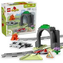LEGO DUPLO Town Eisenbahntunnel und Schienen – Spielset für Kleinkinder ab 2 Jahren, fördert kreatives Spielen