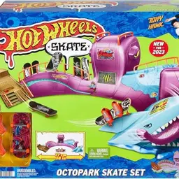 Hot Wheels Skate Octopark Set - Fingerboard und Skateschuhe für Kinder ab 5 Jahren