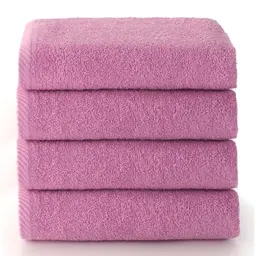 Top Towel - Badetücher - 4 Stück - 30x50 cm - 100 % Baumwolle - Malve