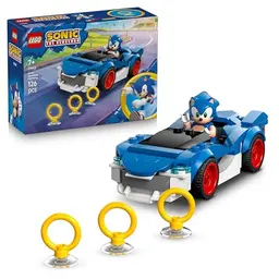 LEGO Sonic The Hedgehog Speedster Lightning - Rennauto mit Minifigur - Spielzeug für Jungen und Mädchen ab 7 Jahren - 77117