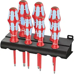 Wera 3167 VDE TORX® Schraubendrehersatz 7-teilig mit Rack