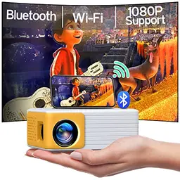 YOTON Mini Beamer Full HD 1080P – Tragbarer WiFi Projektor für iOS/Android/PC/PS4/PS5/Xbox