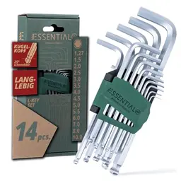 Wiha Stiftschlüssel Set 14 tlg. mit Kugelkopf I Innensechskantschlüssel für Zuhause & Profi