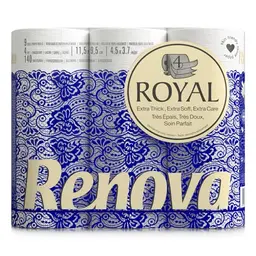 Renova ROYAL Toilettenpapier 9 Rollen, Weiß