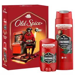 Old Spice Gamer Geschenkset für Männer - Wolfthorn Deostick & Duschgel, langanhaltender Duft