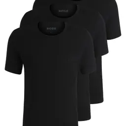 BOSS Hugo Herren T-Shirt Rn 3p Co, Schwarz, XL