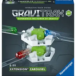 Ravensburger GraviTrax PRO Carousel - Zubehör für spektakuläre Kugelbahnen, Konstruktionsspielzeug für Kids ab 8 Jahren