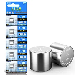 LiCB 5er Pack CR1/3N 3V Lithium Knopfzellen