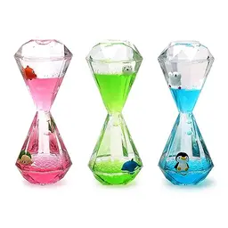 3er Set Liquid Motion Sanduhr - Blasensanduhr Deko Spielzeug für Kinder und Erwachsene