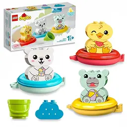 LEGO DUPLO Badewannenspaß: Tierzug mit Badeente, Nilpferd und Eisbären für Babys und Kleinkinder (1,5 - 3 Jahre)