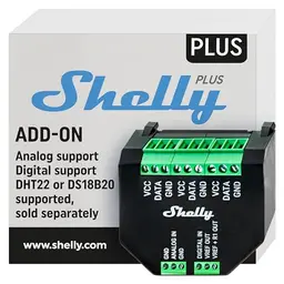Shelly Plus Add-On für Temperatur- und Luftfeuchtigkeitssensoren