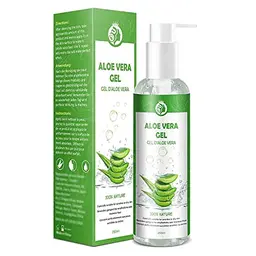 Aloe Vera Gel 100% Pur - Feuchtigkeit für Gesicht, Haare & Körper - Ideal für trockene Haut & Sonnenbrand - 250ml