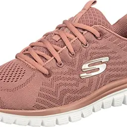 Skechers Damen Graceful Get Connected Sneaker in Mauve, Größe 38.5 EU