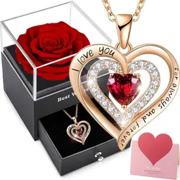 Ewige Rose - Handgefertigte Rosenbox, romantisches Geschenk für Muttertag, Valentinstag, Hochzeit und Geburtstag