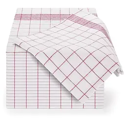 Blumtal Premium Küchentücher 10er Set 50x70cm - OEKO-TEX zertifizierte Geschirrtücher - waschbar bis 95°C - rot