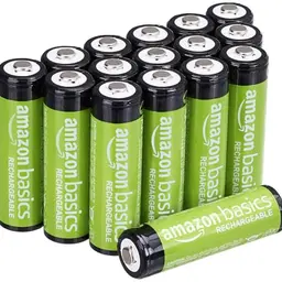 Amazon Basics 16er-Pack AA-NiMH-Akkus, 2000 mAh, wiederaufladbar bis zu 1000x