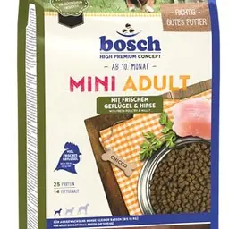 Bosch HPC Mini Adult Hundetrockenfutter für kleine Rassen - mit Geflügel & Hirse, 3 kg