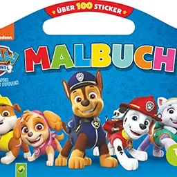 PAW Patrol Malbuch mit über 100 Stickern für Fans ab 4 Jahren