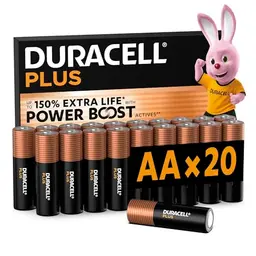 DURACELL Plus AA-Batterien 20er-Pack – Alkaline 1,5 V