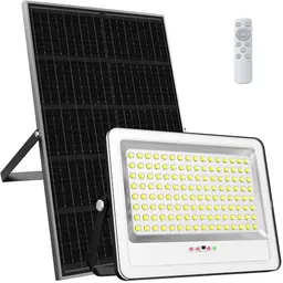 Adewalk 600W Solar Strahler für Außen, LED Flutlichter mit Fernbedienung, superhell 32000LM, ideal für Garten und Terrasse