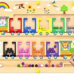 Montessori Magnetlabyrinth für Kinder ab 2 Jahren – Motorikspielzeug, Geschenk für Mädchen und Jungen 3-4 Jahre