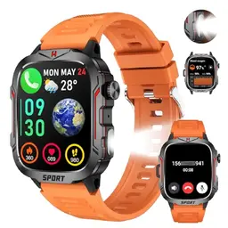 LIVLOV Smartwatch für Herren mit Herzfrequenz-, Blutdruck- und Schlafüberwachung, 120 Sportmodi, 1,96