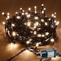 YJY LIGHT LED-Lichterkette Außen 15 m, IP44, 8 Modi, Timer, Warmweiß, für Garten, Balkon & Terrasse