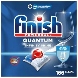 Finish Quantum Infinity Shine Geschirrspültabs – 2x83 Tabs für Tiefenreinigung und Glanz