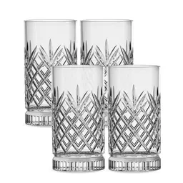 GENTOR Longdrinkgläser Set 4er – Kristallglas, spülmaschinenfest – Premium Cocktailgläser für Gin & Softdrinks