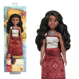 Mattel Vaiana-Modepuppe aus Disney Vaiana 2 mit Zubehör, abnehmbares Outfit, Halskette und Fußkettchen