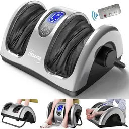 TISSCARE Shiatsu Fußmassagegerät mit Wärme - Elektrisches Fußmassagegerät für Schmerzlinderung und Entspannung