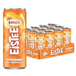 Rauch Eistee Pfirsich - Erfrischendes Getränk, 12x 330ml Dosen