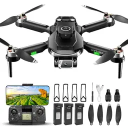 HYTOBP S165 MAX Drohne mit 2 Kameras, 40 Min Flugzeit, 5G WiFi FPV, Start/Landung auf Knopfdruck