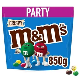 M&M'S Crispy Schokolinsen, Großpackung für Partys, 850g