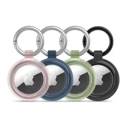 OtterBox AirTags Klarsicht Case für Apple AirTags, 4er-Pack mit Karabiner, stoßfest und dünn, Ocean Life