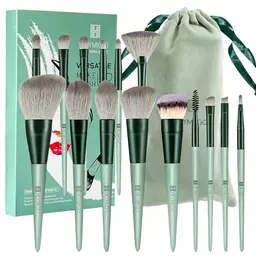 HEYMKGO Pinselset für Makeup - 15pcs mit synthetischen Borsten und tragbarer Tasche