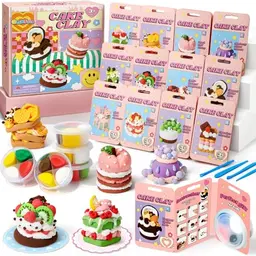 Lufttrocknende Modelliermasse 12er Set für Kinder – Bastel- und Geschenkset ab 3 Jahren