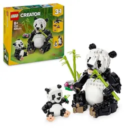 LEGO Creator 3in1 Wilde Tiere: Pandafamilie, Pinguine und Schwertwale - Bauspielzeug für Kinder ab 8 Jahre – 31165