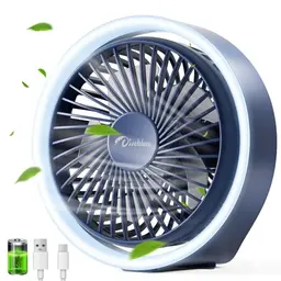 Diveblues USB Ventilator - Ultra leiser Tischventilator mit 3 Geschwindigkeiten für Zuhause und Büro