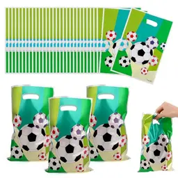 30 Fußball Party Geschenktüten für Kindergeburtstag – Mitgebsel Tüten für Kinder