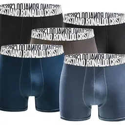 CR7 Boxershorts Trunk Herren 5er Pack - Schwarz-Grau - Größe L