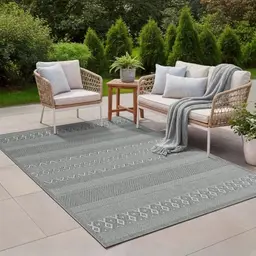 the carpet Calgary Outdoor-Teppich, grau, 67 x 180 cm