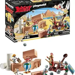 PLAYMOBIL Asterix 71268 - Numerobis und die Schlacht um den Palast mit Katapult und Figuren, Spielzeug für Kinder ab 5 Jahren