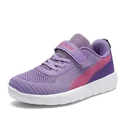 DREAM PAIRS Kinder Sneakers Atmungsaktiv Lila/Fuchsie Größe 31